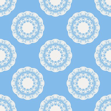 Quatrefoil geometrik seamless modeli, arka plan, vektör çizim nane mavi, yumuşak Turkuaz rengi ve beyaz.