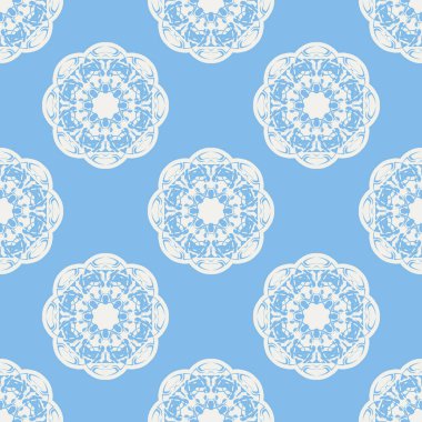 Quatrefoil geometrik seamless modeli, arka plan, vektör çizim nane mavi, yumuşak Turkuaz rengi ve beyaz.