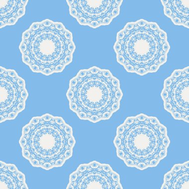 Quatrefoil geometrik seamless modeli, arka plan, vektör çizim nane mavi, yumuşak Turkuaz rengi ve beyaz.