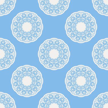 Quatrefoil geometrik seamless modeli, arka plan, vektör çizim nane mavi, yumuşak Turkuaz rengi ve beyaz.