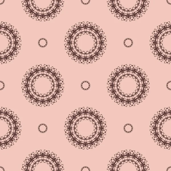 Rosa Vintage Nahtlose Textur Mit Ornament Gestaltungselement Dekorativer Hintergrund Exquisite — Stockvektor