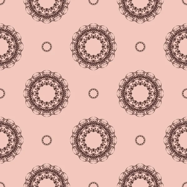 Rosa Vintage Nahtlose Textur Mit Ornament Gestaltungselement Dekorativer Hintergrund Exquisite — Stockvektor