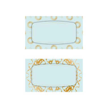 Kişiliğiniz için Yunan altın aksesuarlı bir kartvizit..