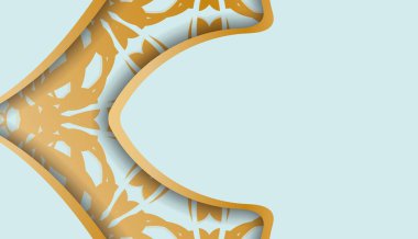 Klasik altın desenli ve logo arkaplan