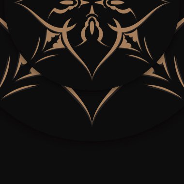 Tebrikler siyahlı broşür ve kahverengi desenli bir mandala tebrikler..