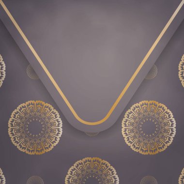 Kahverengi tebrik kartı ve Hint altın aksesuarı. Tebrikler..