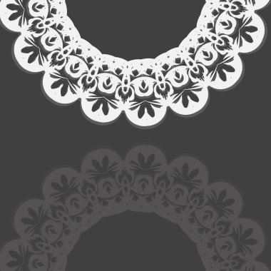 Tebrik etmek için siyah ve beyaz broşür..