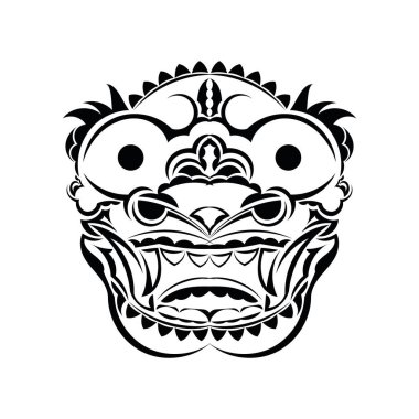 Çin folklor ejderha boyama kitabı. Efsanelerin ve mitlerin teması üzerine vektör illüstrasyonu.