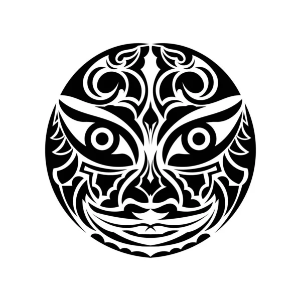 Icône Vectorielle Masque Africain Tribal Icône Vectorielle Noire Isolée Sur — Image vectorielle