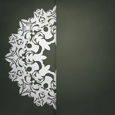 Bu broşür Yunan beyaz süslemeleri ile koyu yeşildir ve şimdi basılmaya hazırdır..