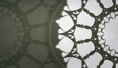 Metnin altında tasarım için Yunanca beyaz desenli koyu yeşil arkaplan