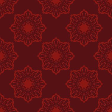 Dekoratif çiçekleri olan kusursuz bir arka plan. Meksika mı? Elle kumandalı tasarım. Etnik boho süsü. Tekstil. Web tasarımı veya yazdırma için vektör illüstrasyonu.