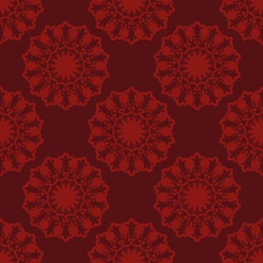 Dekoratif çiçekleri olan kusursuz bir arka plan. Meksika mı? Elle kumandalı tasarım. Etnik boho süsü. Tekstil. Web tasarımı veya yazdırma için vektör illüstrasyonu.