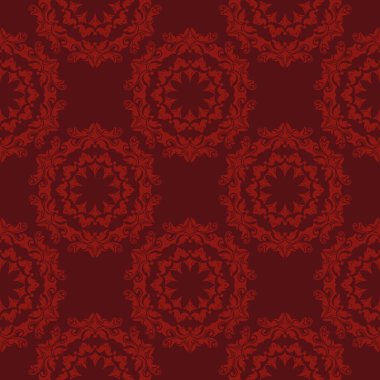 Dekoratif çiçekleri olan kusursuz bir arka plan. Meksika mı? Elle kumandalı tasarım. Etnik boho süsü. Tekstil. Web tasarımı veya yazdırma için vektör illüstrasyonu.