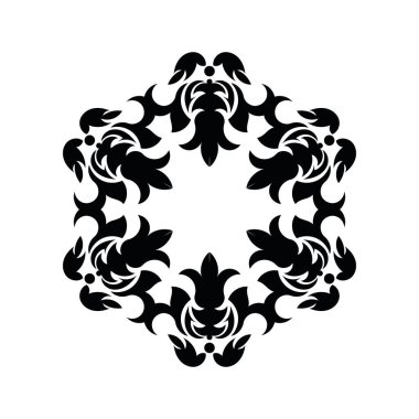 Renkler için Basit Mandala ŞekliName Vektör Mandala. Çiçek. Çiçek. Doğulu. Kitap sayfası. Özet.