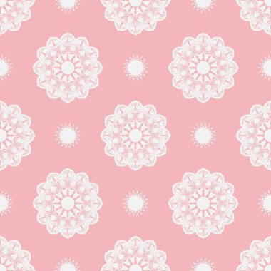 Çizgileri olan geometrik desen, Pembe Düz desenler, Kusursuz Şablon Vektörü. Tekrarlanan geometrik, kusursuz çiçek deseni.