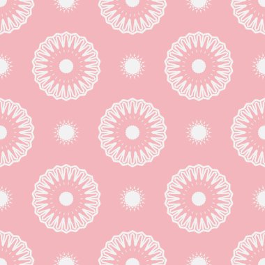 Çizgileri olan geometrik desen, Pembe Düz desenler, Kusursuz Şablon Vektörü. Tekrarlanan geometrik, kusursuz çiçek deseni.