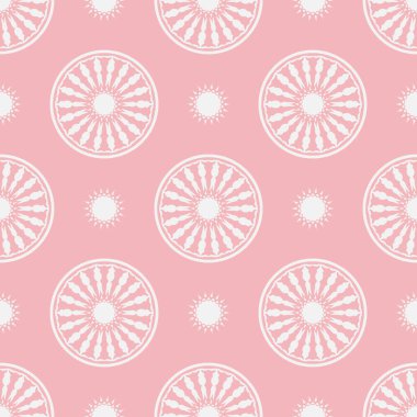 Çizgileri olan geometrik desen, Pembe Düz desenler, Kusursuz Şablon Vektörü. Tekrarlanan geometrik, kusursuz çiçek deseni.