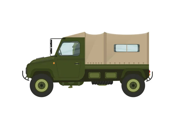 Moderne Illustration Von Militärfahrzeugen Geeignet Für Spielmaterial Symbole Infografik Und — Stockvektor