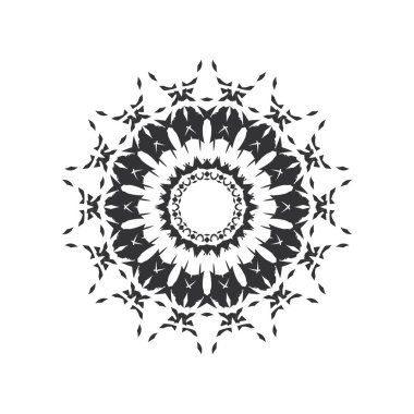 Mandala. Etnik dekoratif unsurlar. El çizimi arka plan. İslam, Arapça, Hintçe, sedir motifleri.