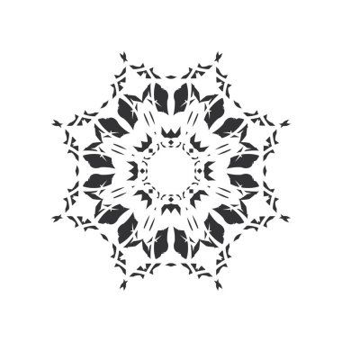 Mandala. Etnik dekoratif unsurlar. El çizimi arka plan. İslam, Arapça, Hintçe, sedir motifleri.