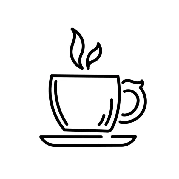 Kopje Koffie Mok Kopje Thee Pictogram Vector — Stockvector