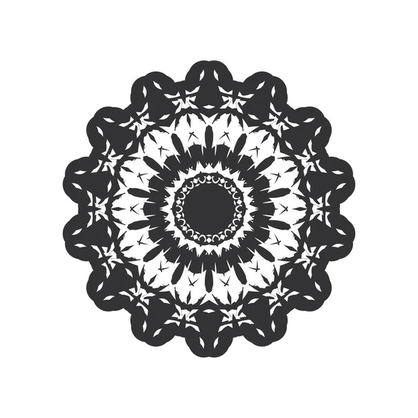 Mandala Elementos Decorativos Étnicos Fondo Dibujado Mano Islam Árabe Indio — Archivo Imágenes Vectoriales