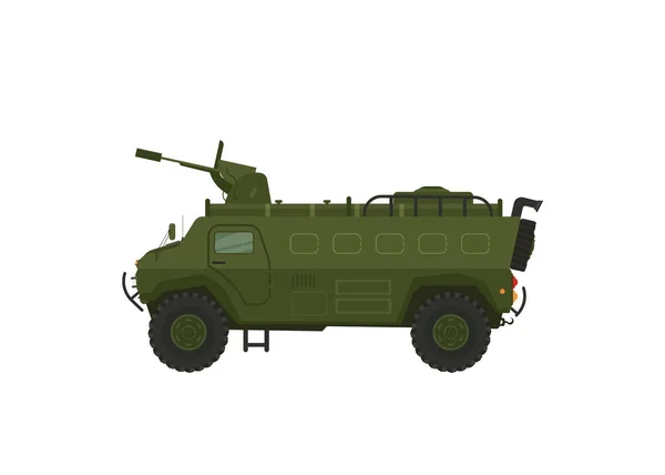 Illustration Moderne Véhicule Militaire Appropriée Pour Actif Jeu Icône Infographie — Image vectorielle