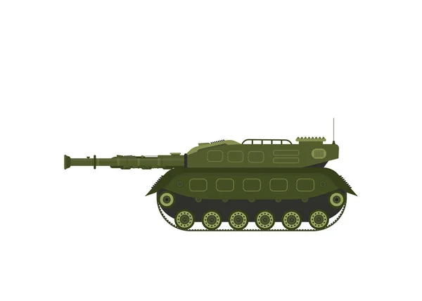 自行式反坦克导弹系统 光学审查 用于战争的装备所有地形车 重型机械 向量例证 — 图库矢量图片