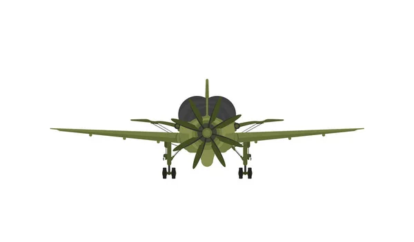 Avion Chasse Vol Avion Militaire Avion Armée Isolé Sur Fond — Image vectorielle