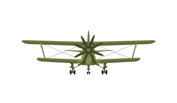 Biplane Vintage Flygplan Gamla Retro Propeller Illustration Isolerade Flygplan — Stock vektor