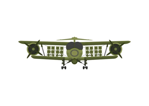 Chasseur Avion Militaire Avec Missiles Bord Illustration Isolée Sur Fond — Image vectorielle