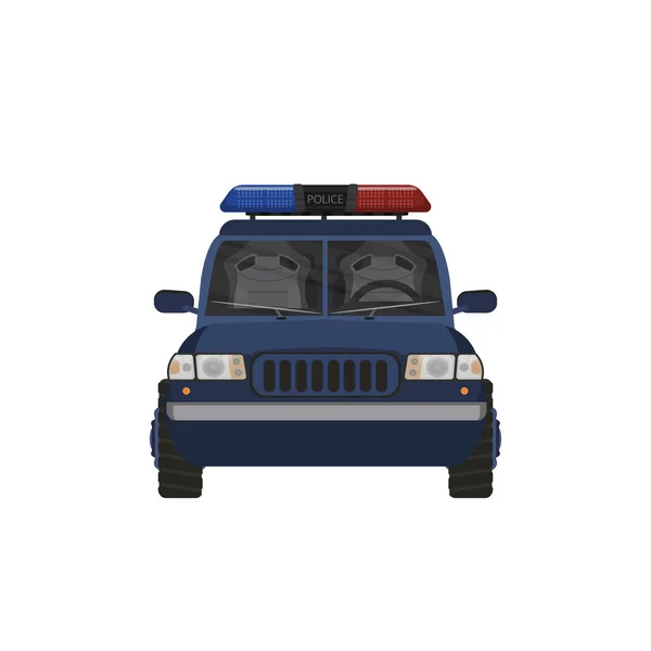 Autó Rendőrség Ikon Kép Vektor Illusztráció Design — Stock Vector