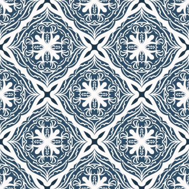 Geçmişe dönük lüks, pürüzsüz desenler. Beyaz ve mavi renkli arka plan. Kartpostallar için iyi. Örtü illüstrasyonu.