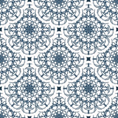 Geçmişi sonsuz ve geçmişe dönük. Beyaz ve mavi renkli arka plan. Kartpostallar için iyi. Örtü illüstrasyonu.