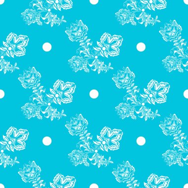 Kusursuz çiçek deseni. Duvar kağıdı, şablon dolguları, web sayfası arkaplanı, yüzey dokuları için kullanılabilir.