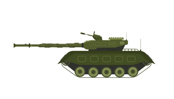 Militärgepanzerter Mannschaftstransportwagen Vektor Illustration Auf Weißem Hintergrund — Stockvektor