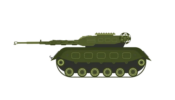 Militärgepanzerter Mannschaftstransportwagen Vektor Illustration Auf Weißem Hintergrund — Stockvektor
