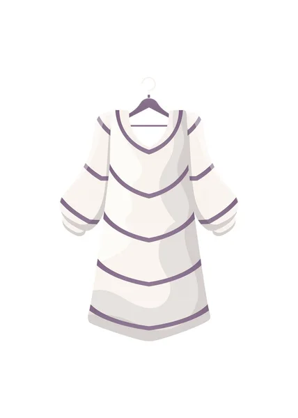Robe Des Femmes Est Isolée Sur Fond Blanc Cartoon Style — Image vectorielle