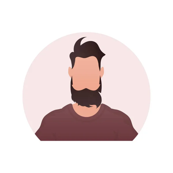 Young Guy Icon Isolated Cartoon Style Vector Illustration — Vettoriale Stock