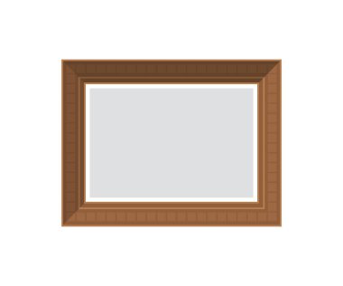 Boş resim. İzole edilmiş. Düz stil. Vektör illüstrasyonu