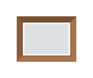 Boş resim maketi. İzole edilmiş. Düz stil. Vektör illüstrasyonu