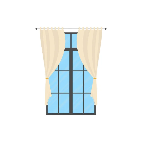 Window Shutters Isolated Cartoon Style Vector Illustration — Stockvektor