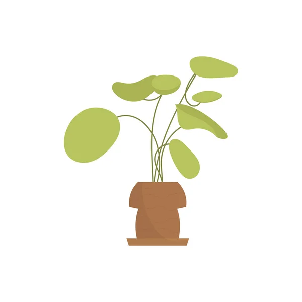 Home Plants Isolated Flat Style Vector Illustration — Image vectorielle