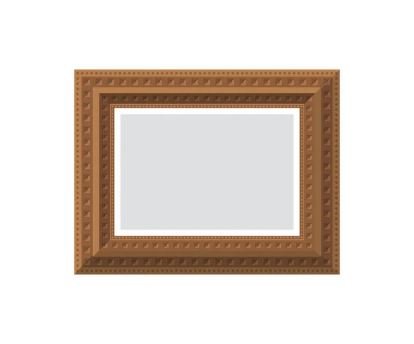 Vintage Empty Frame Isolated Flat Style Vector Illustration — Stockvector