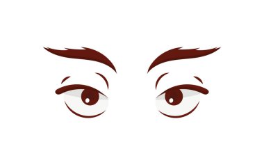 Çizilmiş kadının seksi lüks göz mükemmel şekilli kaşları ile ve tam lashes. İş için fikir kartı, Tipografi vektör ziyaret edin. Mükemmel salon bak.