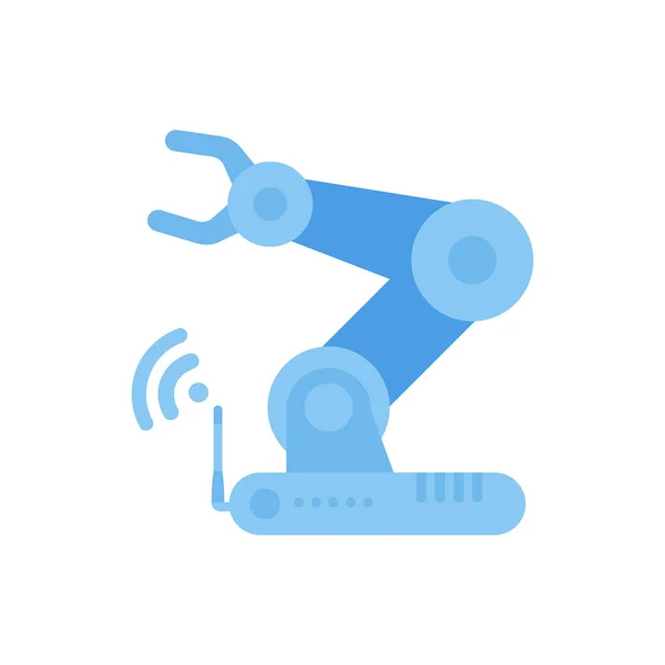 Ikona Robotické Paže Koncept Internetu Věcí Automatizace Izolovaný Vektor — Stockový vektor