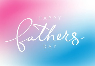 Father's day bright banner. Vector illustration.