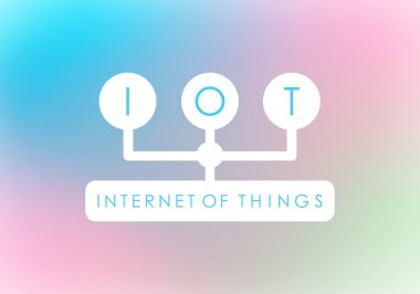 Internet of things bright banner. Vector illustration.