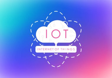 Internet of things bright banner. Vector illustration.